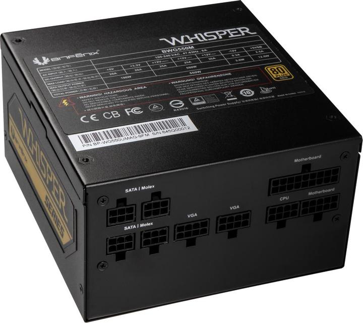 Produktbild BitFenix Whisper M 80 Plus (550 W)