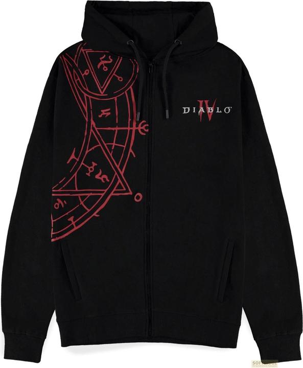 Difuzed DIABLO IV - Lilith's Sigil - Pull à Capuche Zipper Homme (M) (M)