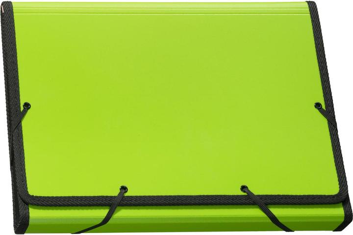 Actual product image Kolma Fan folder A4 superstrong 12 tabs green (A4, 1 x)