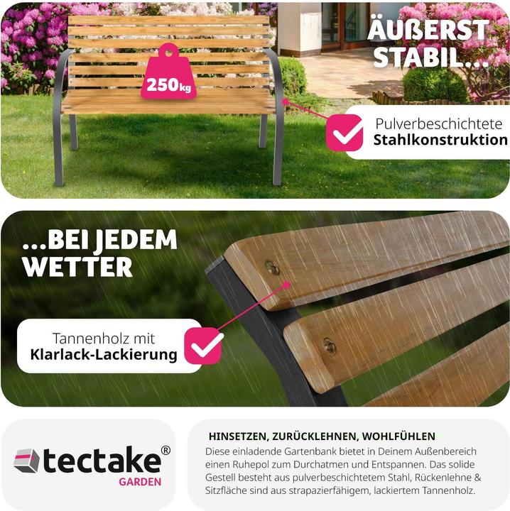 Produktbild tectake Gartenbank Micha