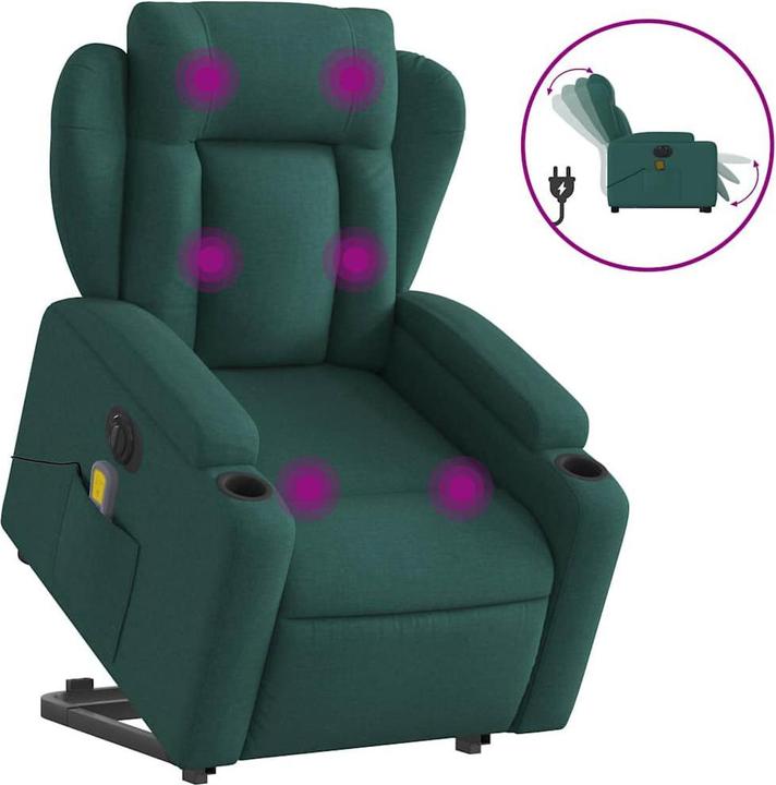 Immagine prodotto VidaXL Poltrona massaggiante elettrica con tessuto di supporto