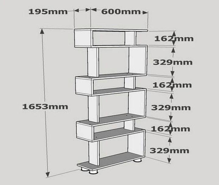 Produktbild Kalune Design Gabriela (60 x 19.5 x 165 cm)