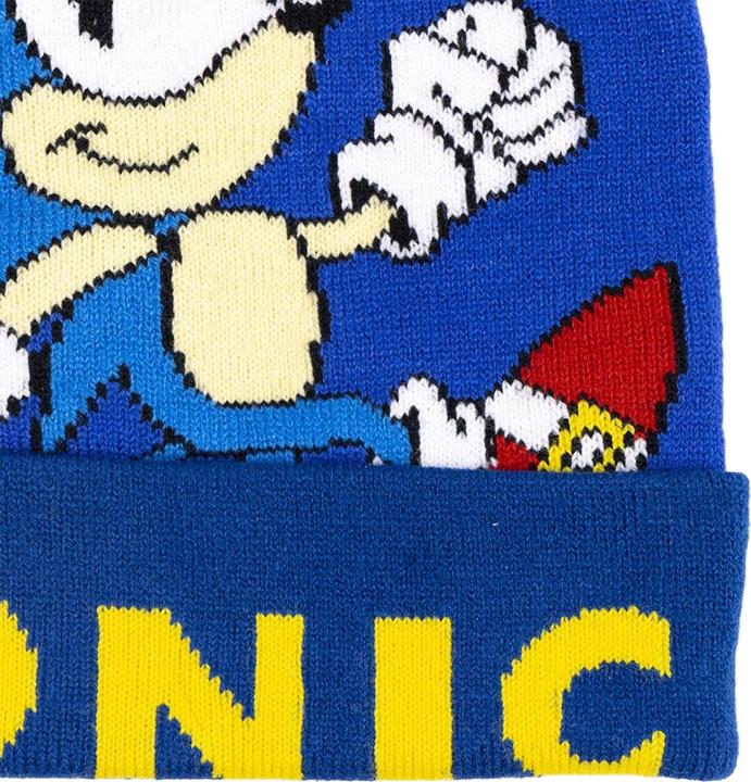 Actual product image Disney Knitted hat Sonic Blue (One size)