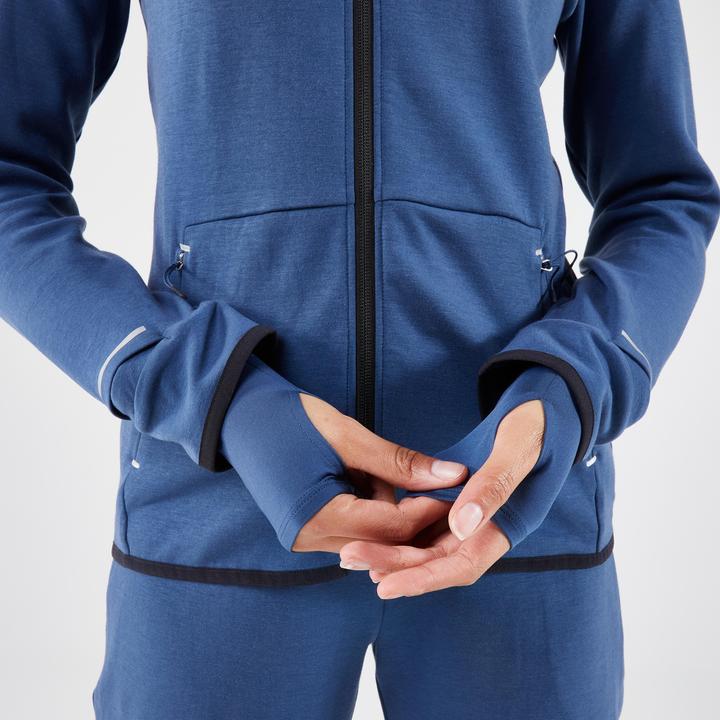 Image du produit Kiprun Veste de course à pied femme chaude - Run 500 Warm bleu (XL)