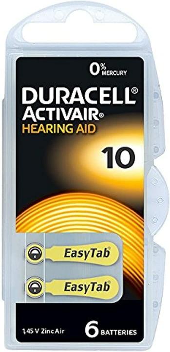 Duracell Activair 10 (6 Stk., Gerätespezifisch, 90 mAh)