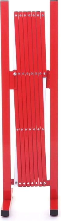 Produktbild Swisshandel24 Absperrgitter, Scherengitter Zaun Schutzgitter ausziehbar, Alu rot-weiss - Höhe 103cm, Breite 28-200 (31 cm)