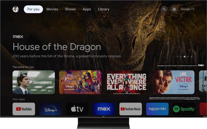 Actual product image TCL TV 50C809 (50", QLED, 4K, 2023)