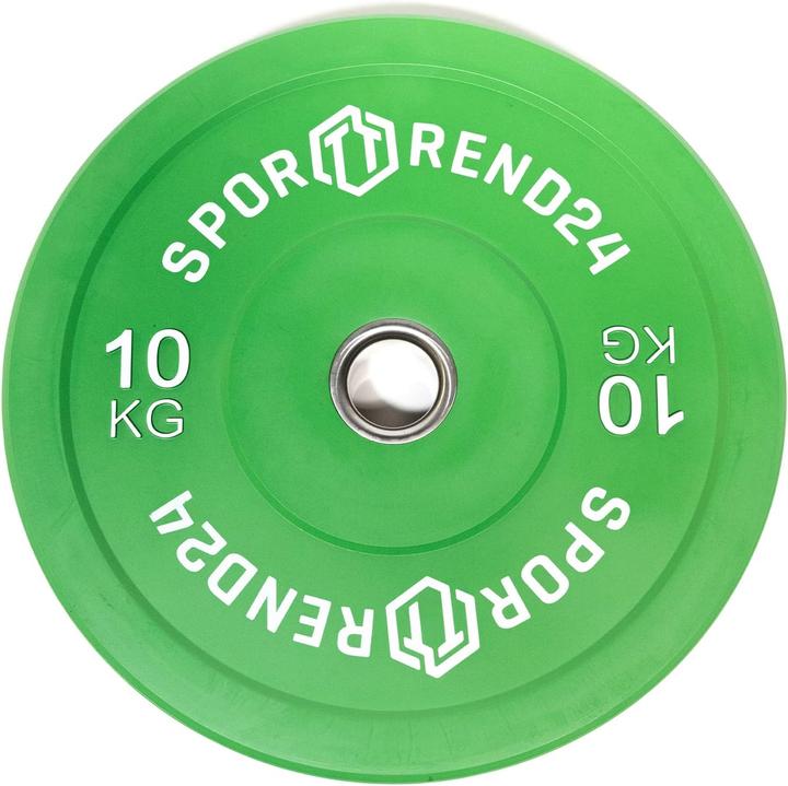 Actual product image Sporttrend 24 Bumper Plate Gewichtsscheibe 10 kg für Langhantel (1 x 10 kg)