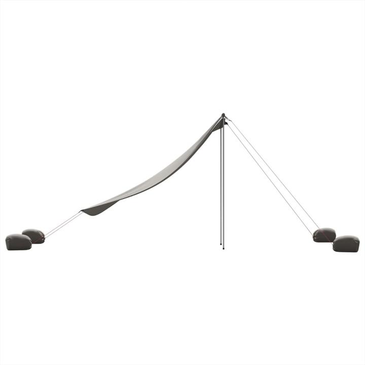 Image du produit VidaXL Tente d'ombrage de plage avec sacs de sable 214 x 236 cm (Tente de plage, 0.18 kg, 4 personnes)