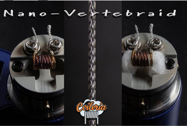Produktbild Coileria Nano Verte-Braid MTL, Edelstahl 0.98Ohm (2 x)