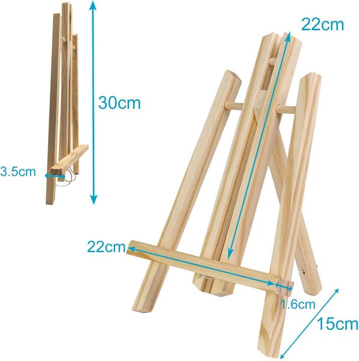 Actual product image Intirilife Table Easel Wood 18 x 30 cm