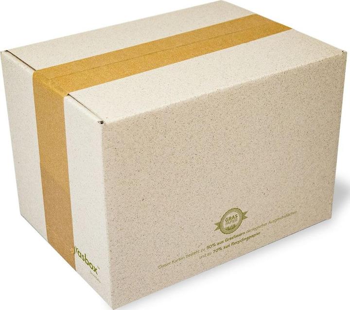 Produktbild Neutral Faltbox Graspapier (16 x 15 x 22 cm, 25 x)