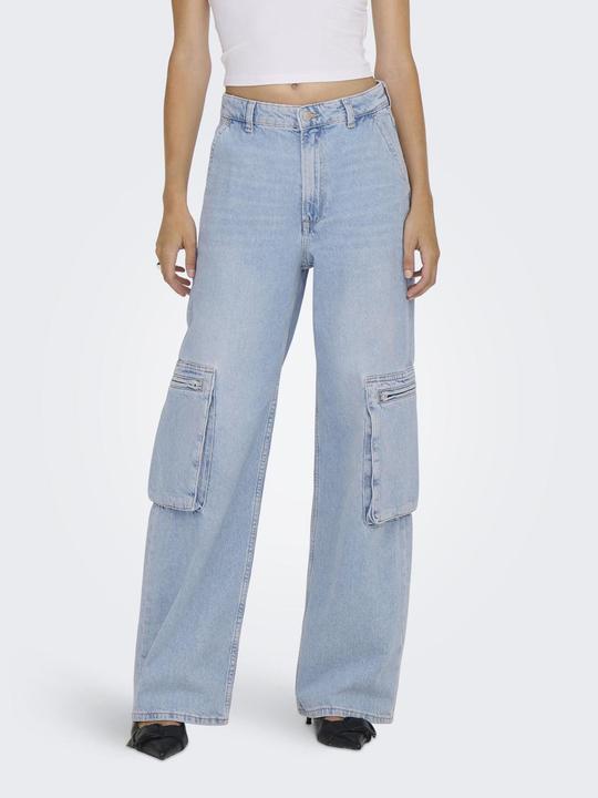 Produktbild Only ONLHOPE EX HW WIDE CARGO DNM CRO Loose Fit Jeans (W31/L32)