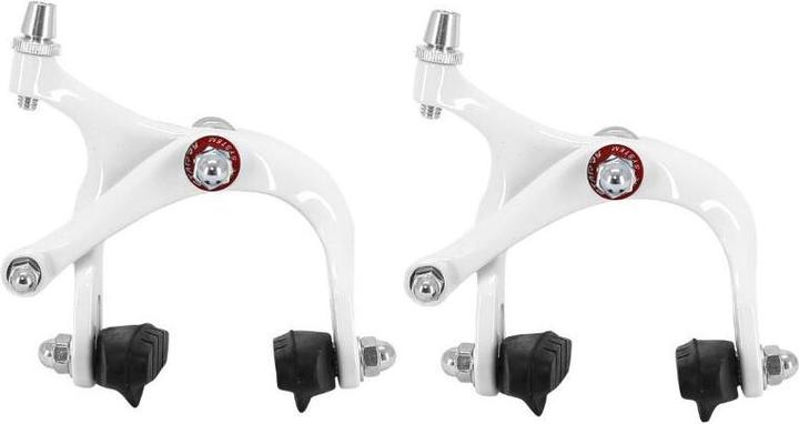 Immagine prodotto Coppia di pinze freno road-fixie in alluminio verniciato bianco per cerchi (Pinza freno)