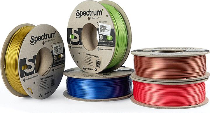Produktbild Filament PLA Silk (PLA, 1.75 mm, 250 g, Gold, Kupfer, Grün, Blau, Rot)