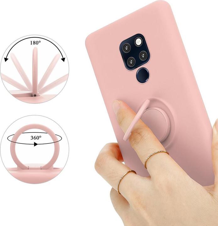 Image du produit Cadorabo Coque TPU Liquid Ring Silicone Case (Mate 20)