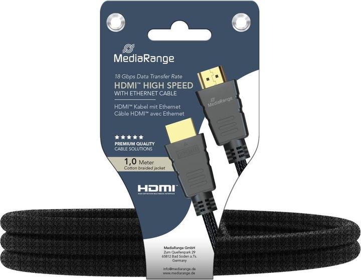 Actual product image MediaRange HDMI - HDMI (1 m, HDMI)
