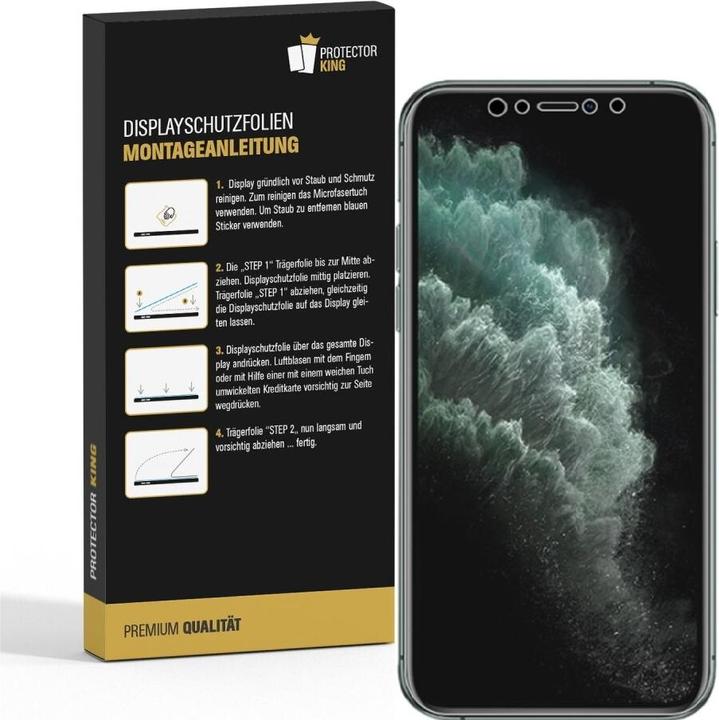 Actual product image Protectorking 1x Displayschutz Full Cover matt entspiegelt (1 Piece, Apple iPhone X)