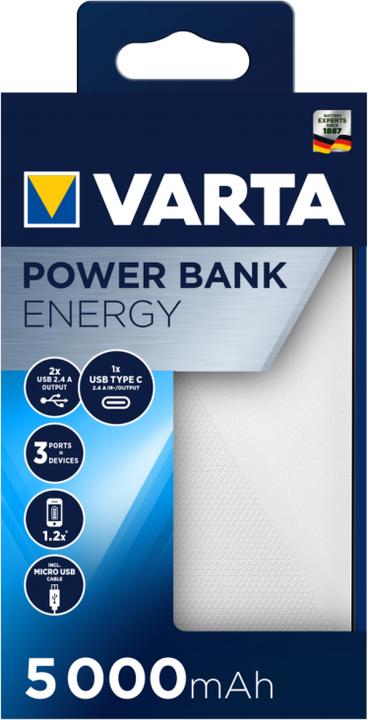 Actual product image Varta Energy 5000 (5000 mAh, 12 W, 18.50 Wh)