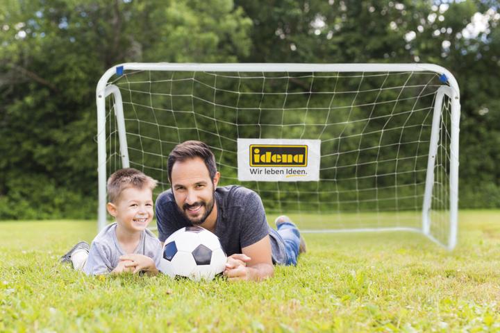Actual product image Idena Football Goal Metal approx. 124x96cm