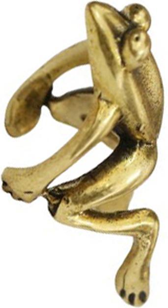 Star Piercing Ear Cuff vergoldet Frosch (Messing)