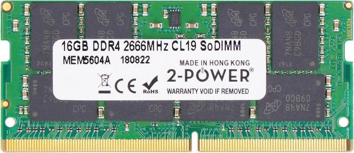 Produktbild 2-Power 16GB DDR4 2666MHz CL19 SoDIMM (2666 MHz, DDR4-RAM, SO-DIMM)