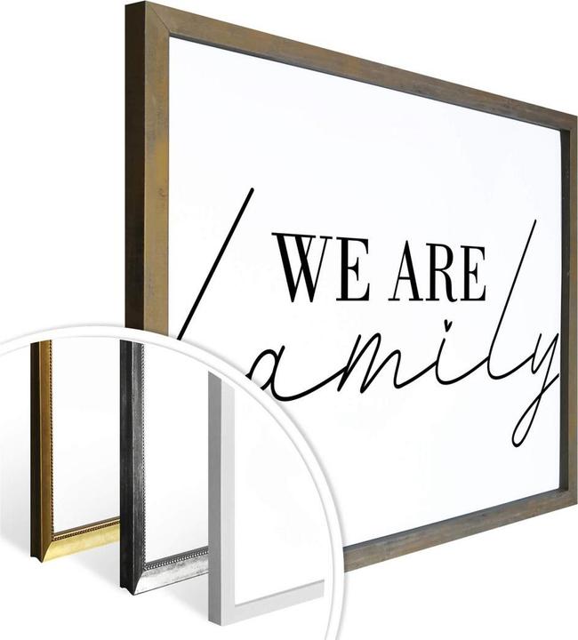 Produktbild Trenddeko We are family (30 x 24 cm)