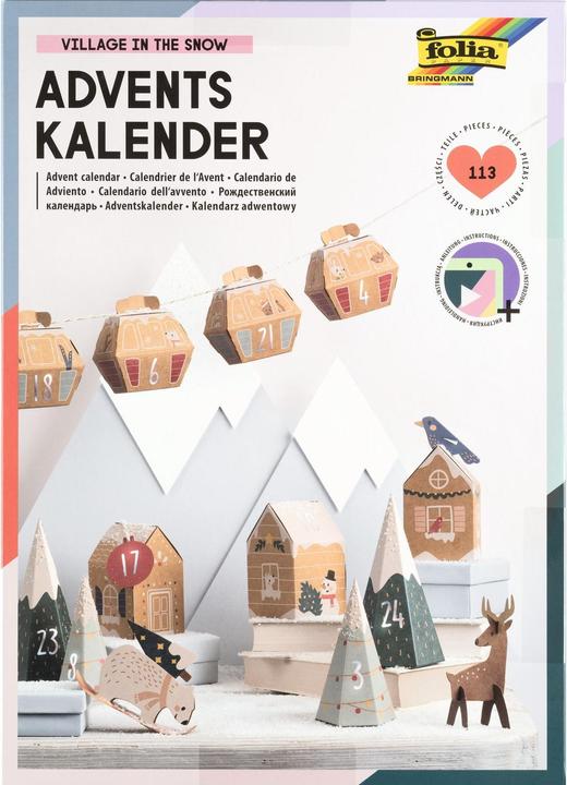 Produktbild Folia Bastelset Stadt im Schnee