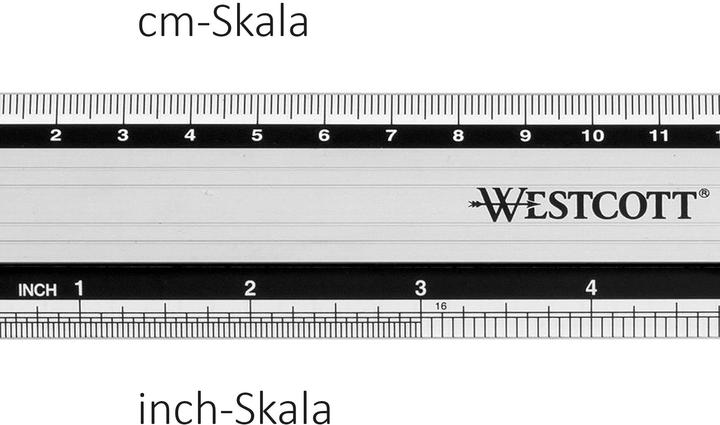 Image du produit Westcott Règle en aluminium 20cm (200 mm)