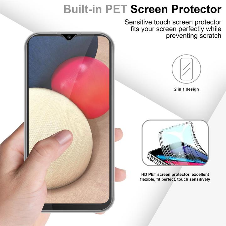 Produktbild Cadorabo TPU 360 Grad Case Cover (Samsung Galaxy A02s)