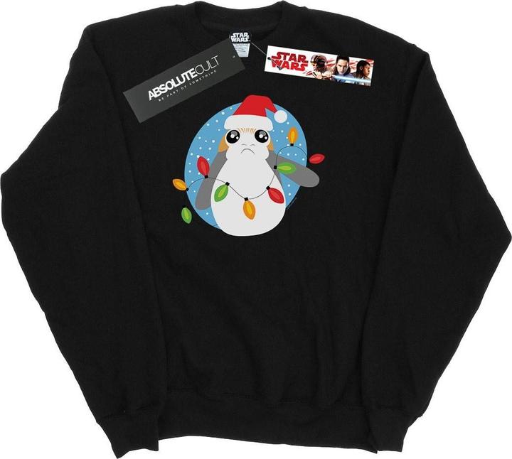 Star Wars The Last Jedi Porg Christmas Lights Sweatshirt (M)
