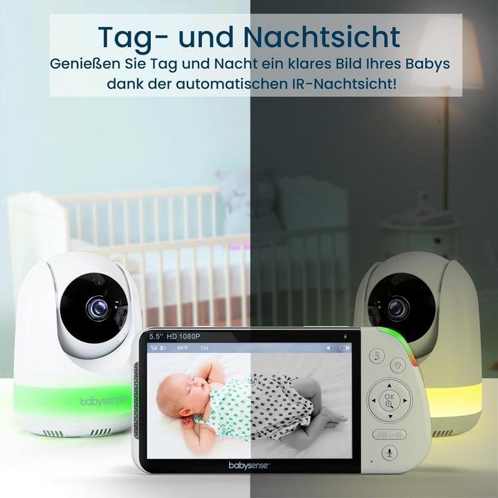 Image du produit Babysense Europe Babyphone MaxView-2CAM mit 2 Kameras (Vidéo et audio)