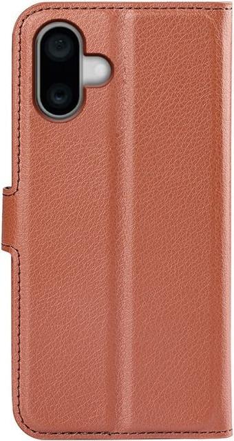Actual product image MU Classic Litchi Leather Bookcover Series (Apple iPhone 16 Plus)