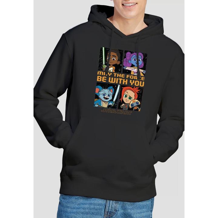 Immagine prodotto Star Wars Young Jedi Adventure Among The Stars Felpa con Cappuccio Uomo (XL)