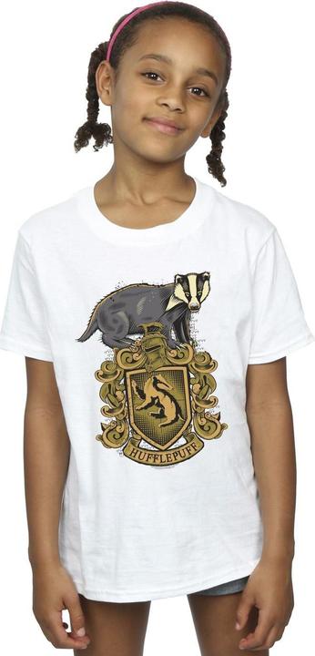 Immagine prodotto Hufflepuff Sketch Crest Maglietta Ragazze (140, 146)