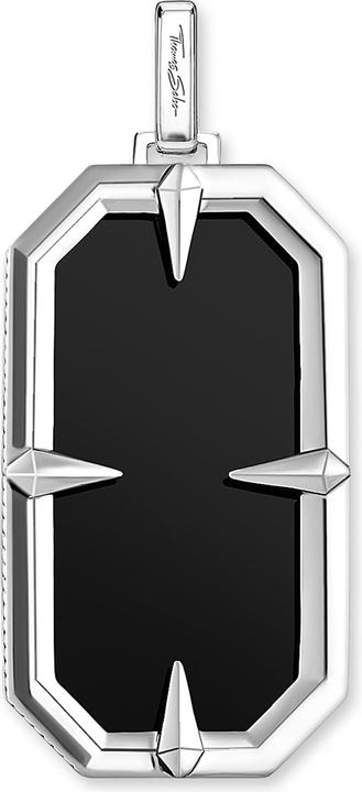 Thomas Sabo Anhänger Kompass Stern schwarz (925er Silber)