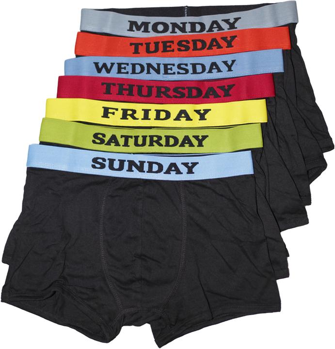 Universal Textiles Boxershorts Unterhosen Motiv Wochentage 7 Stück