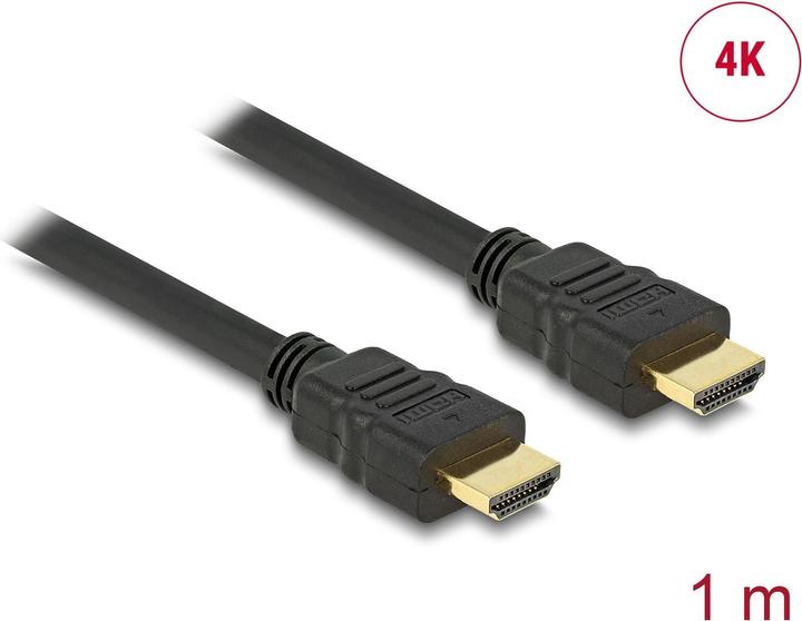 Produktbild Delock HDMI (Typ A) — HDMI (Typ A) (1 m, HDMI)