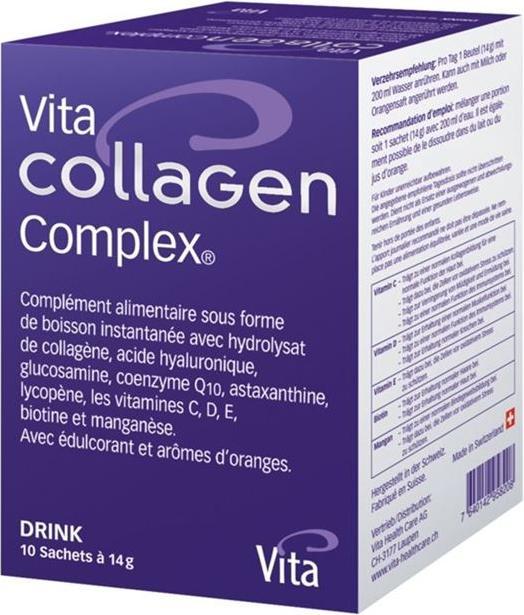 Nutritional values and ingredients Vita Collagen Complex (10 Piece, Beutel, 140 g)