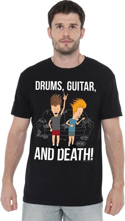 Immagine prodotto Universal Textiles Drums Guitar & Death Maglietta Uomo (4XL)
