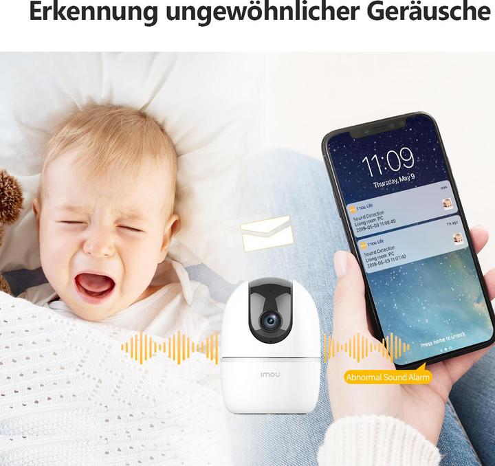 Image du produit Imou A1 WiFi Pan&Tilt Caméra de surveillance couverture 360 (1920 x 1080 Pixels)