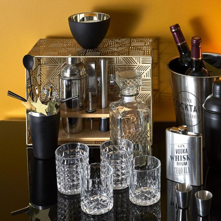 Produktbild Cook Concept Cocktailkiste 4 Accessoires schwarz (Cocktail Set)