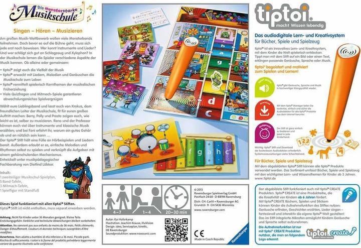 Actual product image tiptoi The monstrously powerful music school (German)