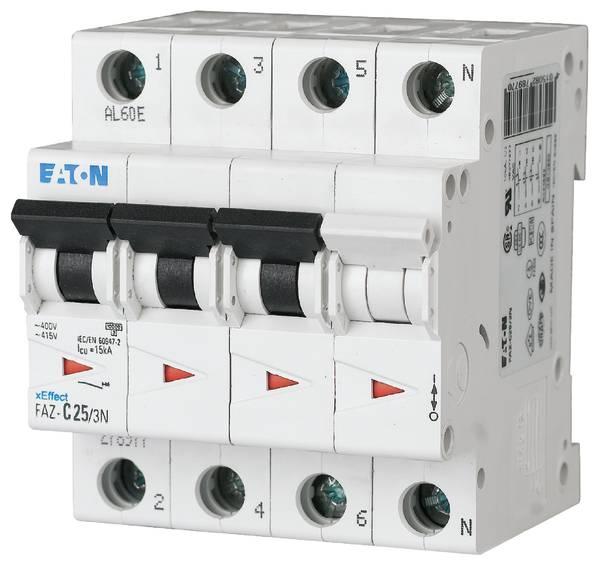 Eaton Circuit breaker, 2 A, 3p+N, 279006