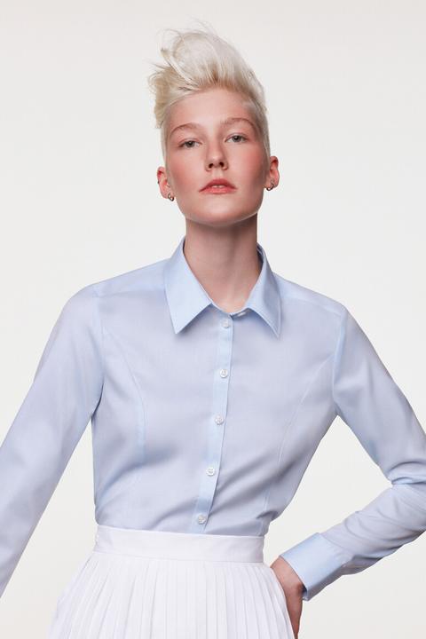 Immagine prodotto Hakro Camicetta da donna business con manica 1/1 blu cielo taglia L (L)