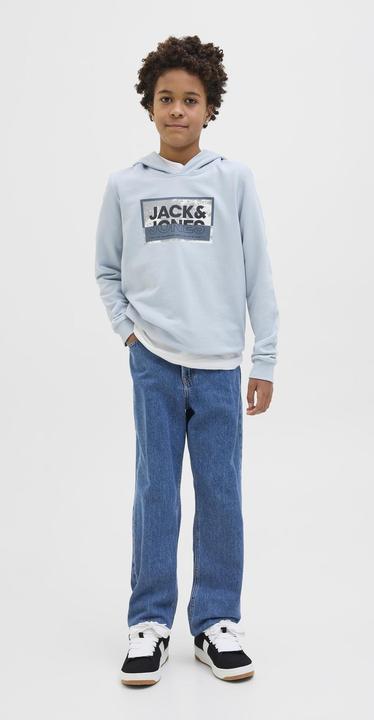 Produktbild Jack & Jones Jcologan Ss24 Print Sweat Hood Sn Jnr (176)
