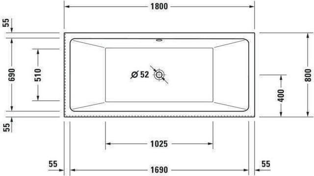 Produktbild Duravit Whirlwanne VERO AIR 180x80 Ecke re 2 RS weiss Air-System (217 l, 180 cm, 80 cm)