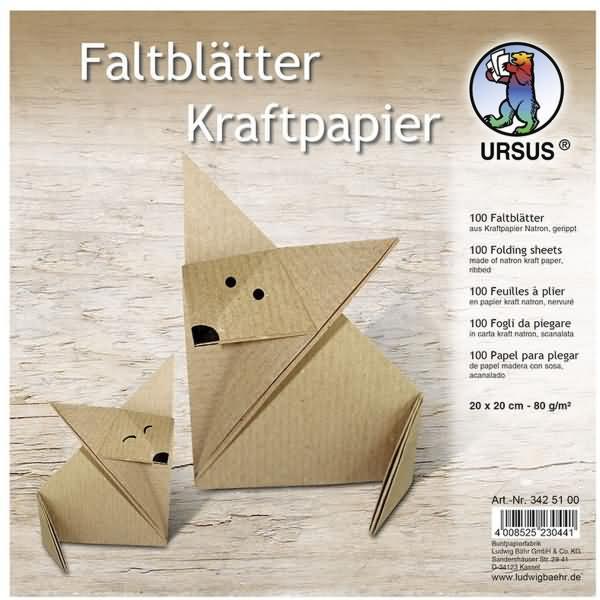 Produktbild Ursus Faltblätter Kraftpapier braun (80 g/m², 1 x)
