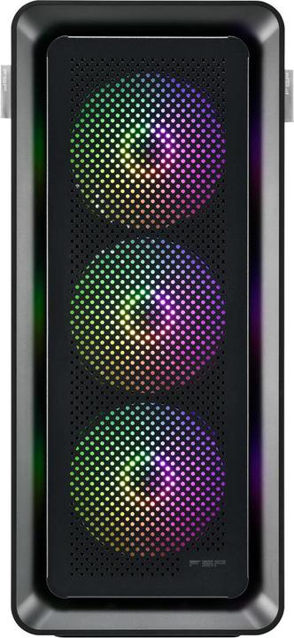 Actual product image Fortron FSP CUT593P E-ATX Ultra Tower 3xARGB BLACK (mATX, Mini-ITX, ATX)