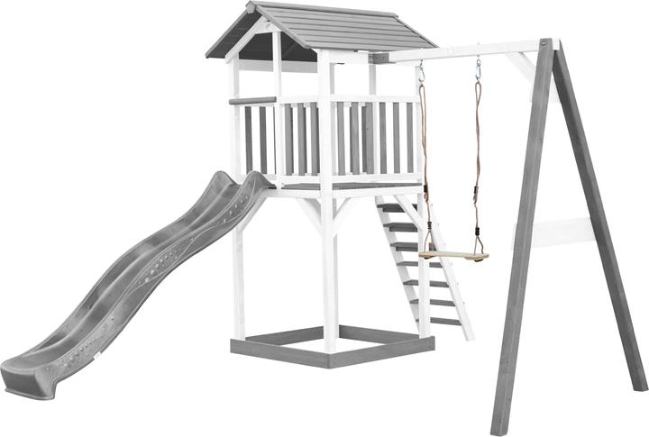 Image du produit Axi Beach Tower Tour de jeux avec balançoire simple - Toboggan gris